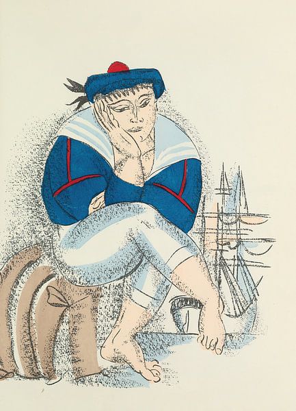 Raoul Dufy - Livre Madrigaux, dessin par Peter Balan