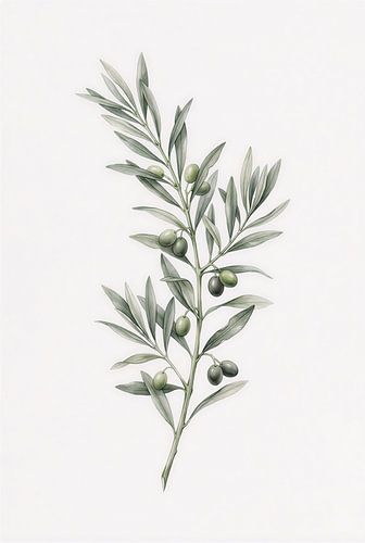 Minimalist Peach Ranunculus Watercolor Botanical Art Print