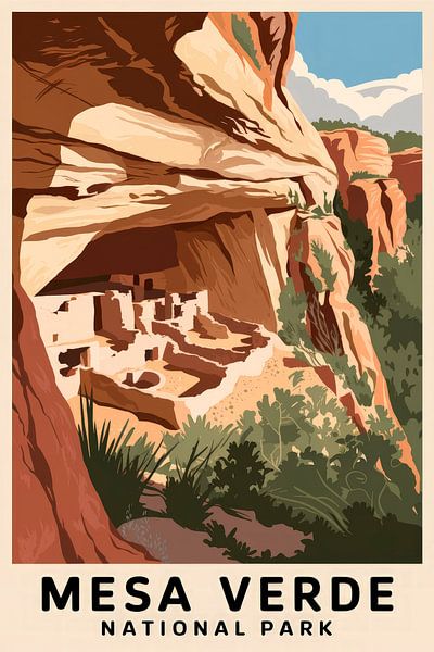 Mesa Verde National Park by Poster Art Shop