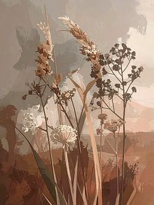 Moderne botanische Illustration - Gräser -4