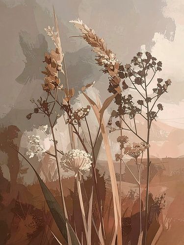 Moderne botanische Illustration - Gräser -4