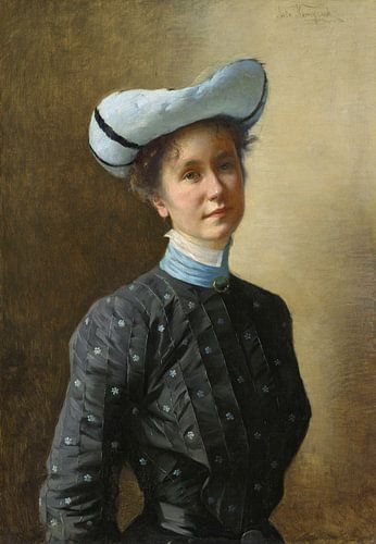 Asta Norregaard,Portrait de la femme au chapeau