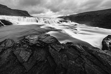 De Gullfoss waterval (IJsland) van Martijn Smeets