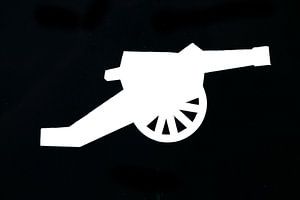 Symbol einer altmodischen Kanone