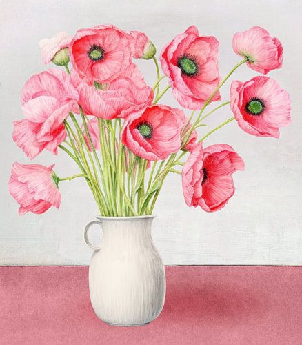 Vase with Poppies