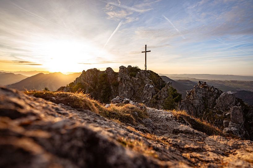 Sunset on the Sorgschrofen by Leo Schindzielorz