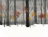 Trees in the snow by Jitka Krause thumbnail