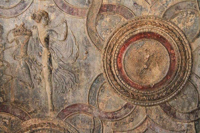 Muurschildering in Pompeii van Gert-Jan Siesling