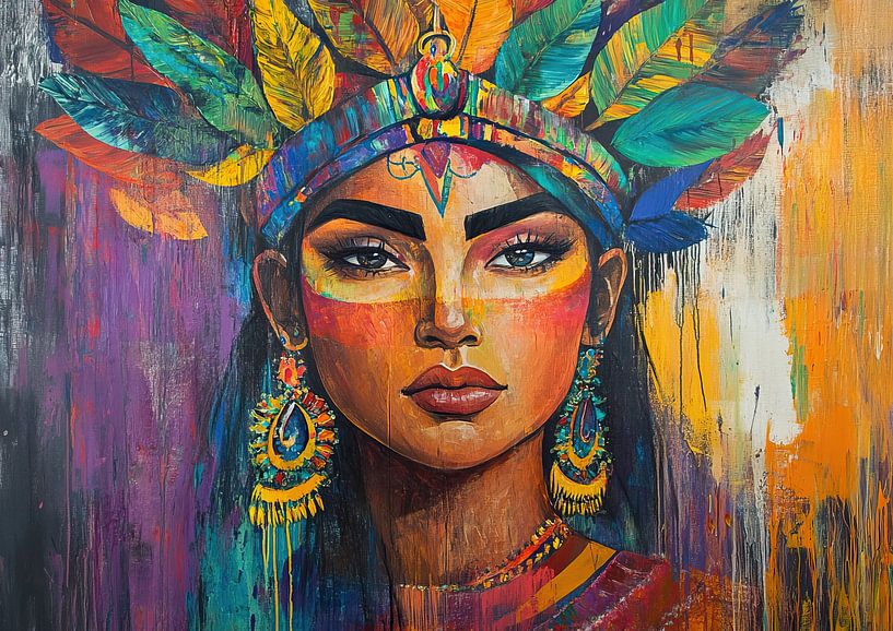 Powerful Gaze by Eye catching paintings