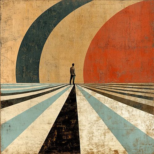 Dieptegezicht | Man bij Zonsondergang