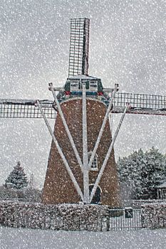 Mill Aurora Doetinchem Dichteren in the snow