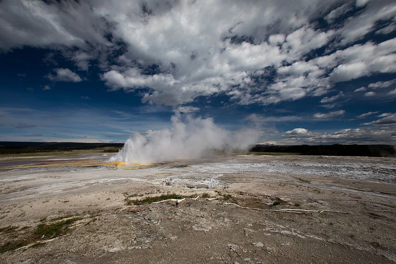 Zwavelbron in Yellowstone USA by De wereld door de ogen van Hictures