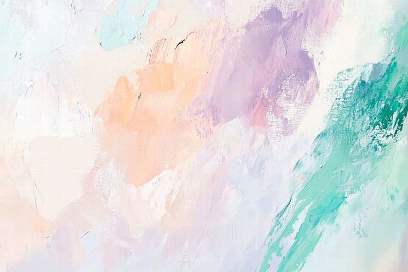 Soft pastel colours - abstract and harmonious by Poster Art Shop