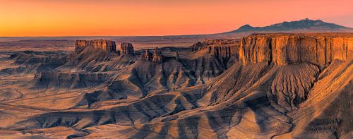 Panorama  van de Badlands, Utah