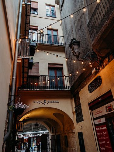 Straatjes van Valencia tijdens het schemeren