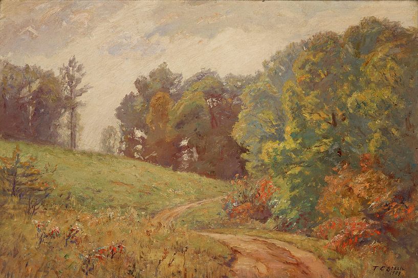 T C. Steele (American, 1847-1926)~Landscape Indiana by finemasterpiece