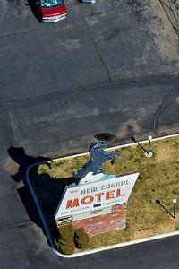 USA Route 66, New Corral Motel, Victorville, Kalifornien, USA von Marco van Middelkoop