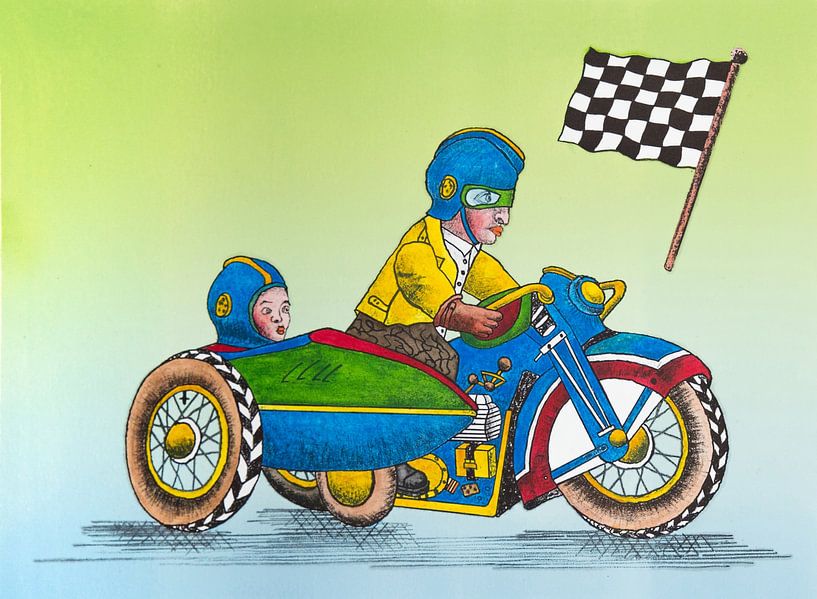 Moteur de side-car en étain par Helmut Böhm