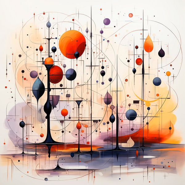 Abstrakte Boote im Hafen von Marlon Paul Bruin