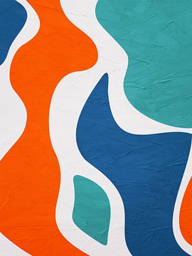 Organische abstracte kunst - kleurentonen