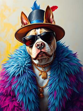 The pit bull by Jolique Arte