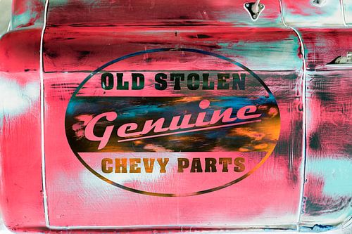 Old stolen genuine Chevy parts (Negatief)