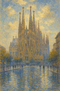 Reflexion über die Basilika von Barcelona – Von Monet inspirierte spanische Sehenswürdigkeit