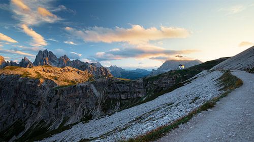 Dolomiete Zonsondergang