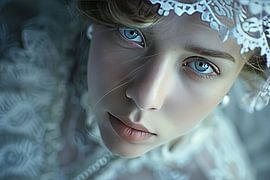 fantasie portret vrouw van Egon Zitter