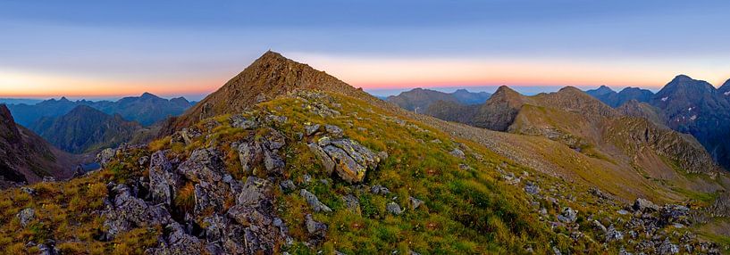 The Greifenberg at the blue hour by Christa Kramer