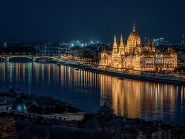 Boedapest bij nacht van Georgios Kossieris