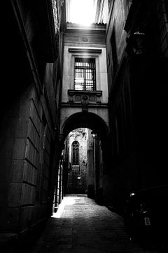 Narrow alley in Barcelona