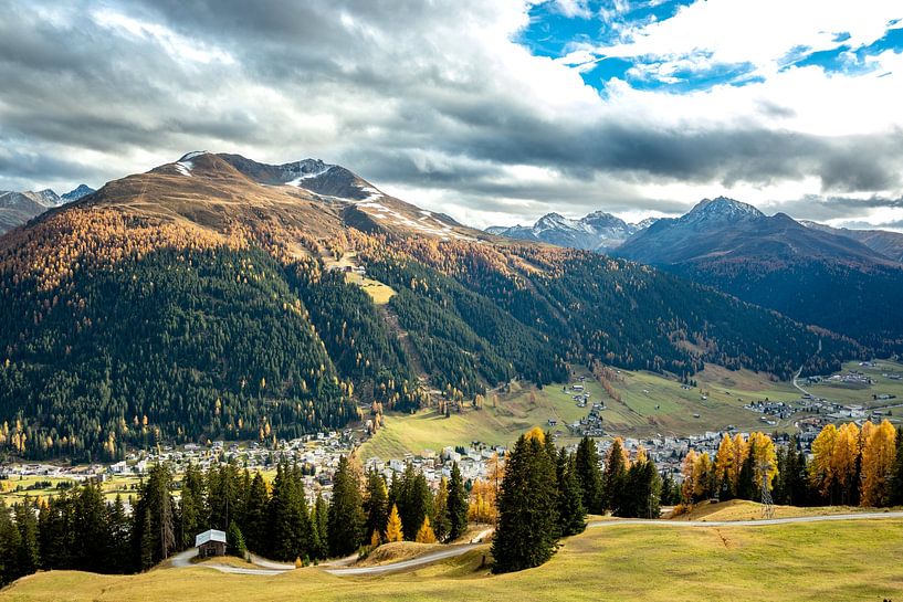 Herbstliche Aufnahme von Davos von Andreas Nägeli