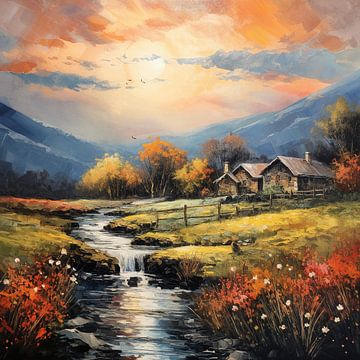 North Macedonia Painting by Abstract Painting