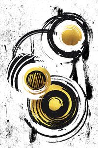 Abstrakte Malerei Nr. 34 | gold