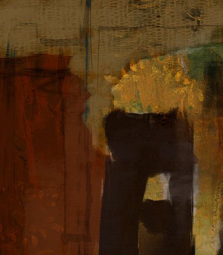Abstract met zonnebloem.