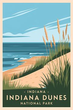 Indiana Dunes National Park, Indiana van Poster Art Shop