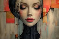 Modern and abstract portrait