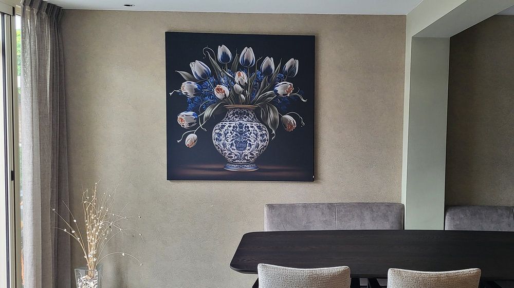 Vaas met tulpen  van Rene Ladenius Digital Art 