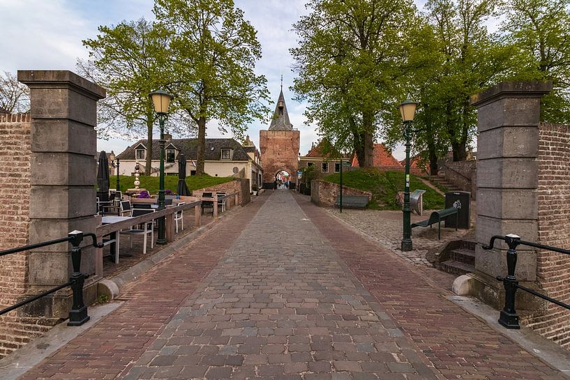 Elburgische Ansicht des Vischpoort von Meindert Marinus
