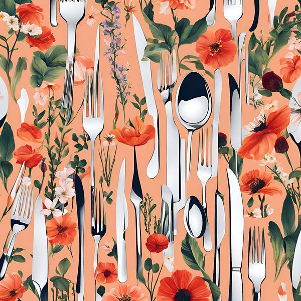 Besteck Löffel, Gabel und Messer Illustration von ComfortQ