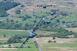 "Boston Flight" 4x USAF Special Operations MC-130J Super Hercules