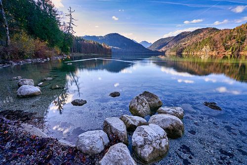 Laat in de herfst aan de Alpsee in Hohenschwangau
