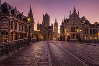 Gand le matin : le pont St Michel