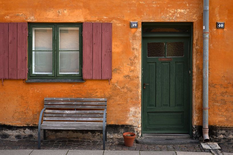 Altes Viertel in Kopenhagen von Anges van der Logt