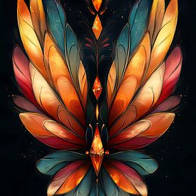 colourful symmetrical figure by Gelissen Artworks