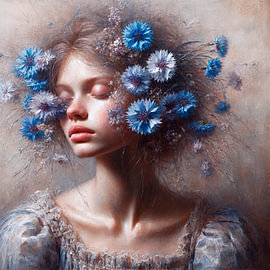 The Girl with the Cornflowers by ¡ guay !