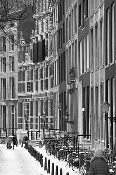 Op de slee over de Herengracht in Amsterdam van Suzan Baars