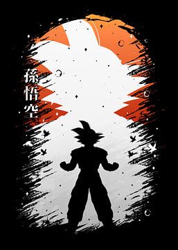 Goku Anime Splash van The Artz