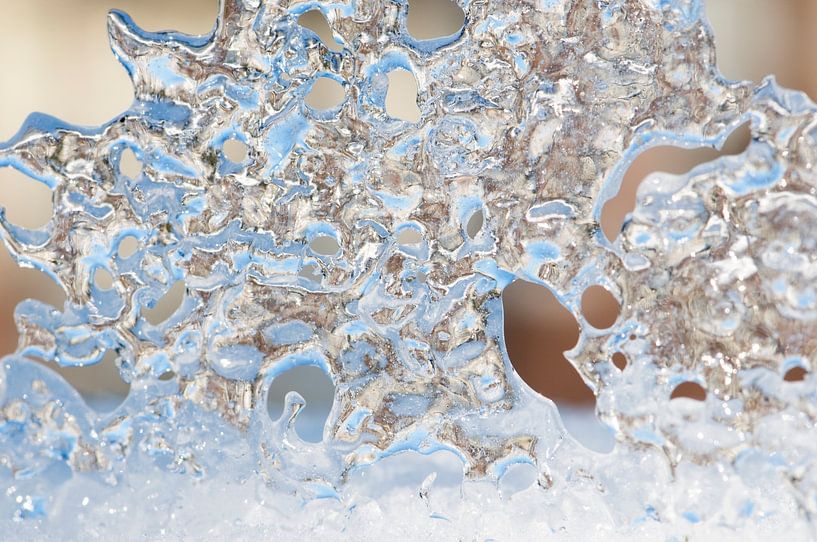 Natural ice, thin and transparent by Margot van den Berg